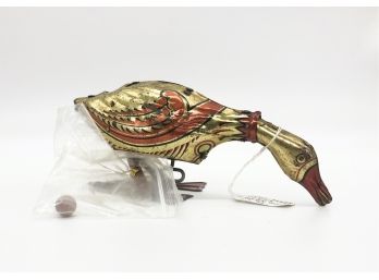 A-43- 1930'S MARX 'GOLDEN GOOSE' TIN TOY WITH EGG - WORKING, 8'