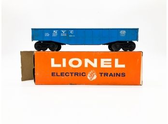 (C53) VINTAGE LIONEL TRAIN-NO.6162 GONDOLA CAR WITH CANNISTERS-IN BOX