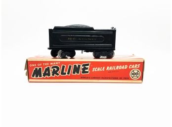 (C4) VINTAGE COAL TRAIN-READING TENDER CAR-BY MARX-IN ORIGINAL BOX