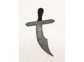 A-60 - VINTAGE METAL PROP SWORD - 'PEGGY & THE PIRATE, 1933' - 12' BY 7'