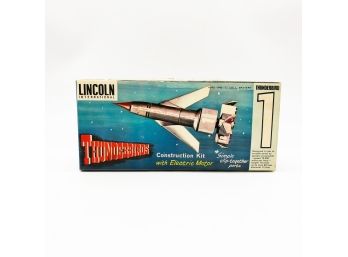 (C97 VINTAGE PLANE MODEL-THUNDERBIRD 1  W/ELECTRIC MOTOR-BY LINCOLN INTERNATIONAL-PLEASE CHECK FOR PARTS