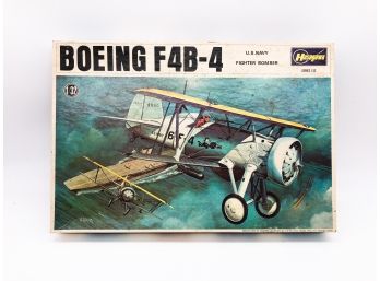 (C103) VINTAGE PLASTIC HASEGAWA MODEL - U.S. NAVY FIGHTER BOMBER- NEW IN BOX -BOEING F4B-4-NEVER OPENED
