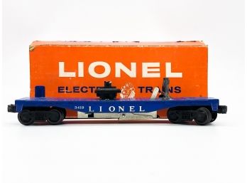 (C51) VINTAGE LIONEL FLAT CAR #3419-IN BOX