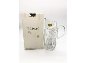 2A-75- BLOCK LEAD CRYSTAL 40 OZ. PITCHER - NEW IN BOX