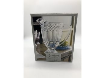 2A-119- GORHAM 'EMILY'S ATTIC' COLLECTION HOBNAIL GLASS PITCHER - 10'- NEW IN BOX