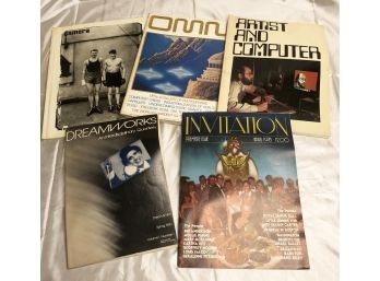 LOT OF 6 VINTAGE 1970S 'CAMERA' MAGAZINES  A-12-F