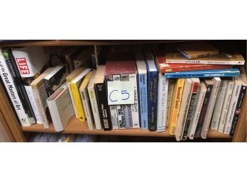 SHELF OF ASSORTED BOOKS- PLEASE SEE PHOTOS-C5