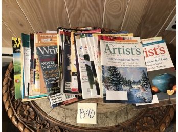 LOT OF APPROX. 30 'ARTIST' AND 'WRITERS DIGEST' MAGAZINES-B40