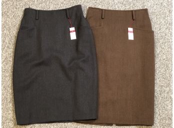 LOT OF 2  SKIRTS BY DARA LAMB, NYC BOUTIQUE - ITALY - RETAILS FOR $695 EA. SIZE 42- (E25)