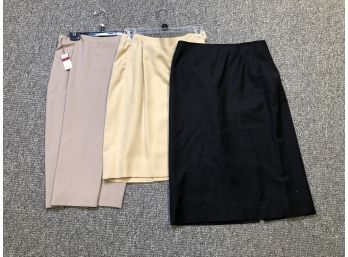 LOT OF 3 DARA LAMB SKIRTS, NYC BOUTIQUE, ITALY SIZE 40 (E45)