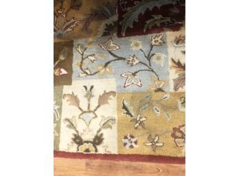 (5) CASTELLO WOOL BLEND HAND CRAFTED RUG-MUTI COLORED-5'X8'
