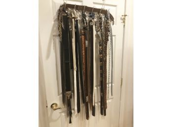 (56) LOT OF OVER 30 WOMEN'S BELTS - MOSTLY SIZE SMALL