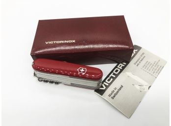 (20) VINTAGE NEW IN BOX VICTORINOX CHAMPION SWISS ARMY KNIFE-W/INSTRUCTIONS