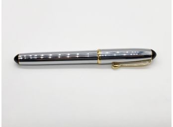(111) VINTAGE 'REFORM' FOUNTAIN PEN - CHROME AND GOLD - GERMANY