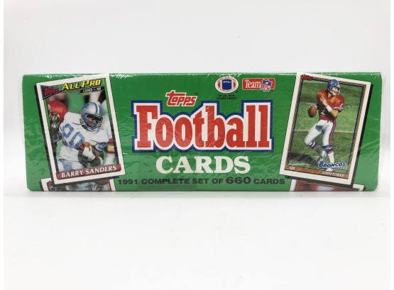(161) TOPPS 1991 NFL COLLECTOR CARDS - FACTORY SEALED BOX - FOOTBALL