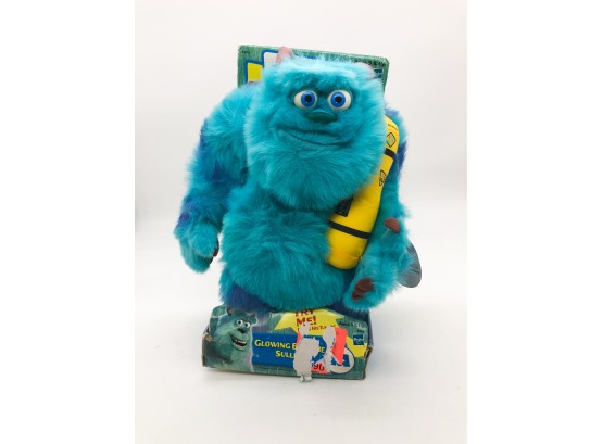 (1) MONSTERS INC. 'GLOWING BEDTIME SULLY' PLUSH TOY IN BOX - DISNEY - PIXAR