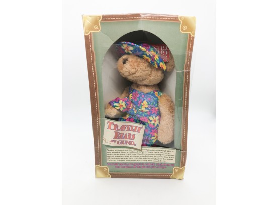 (3) 'TRAVELIN' BEARS BY GUND' PLUSH TOY - NEW OLD STOCK IN BOX