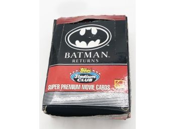(131) TOPPS 'BATMAN RETURNS' STADIUM CLUB SUPER PREMIUM MOVIE CARDS - NEW OLD STOCK, NOT SEALED BUT COMPLETE