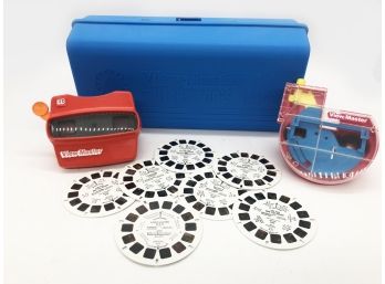 (134) VINTAGE 3-D VIEW MASTER WITH COLLECTOR CASE & VIEWER & SEVEN CARDS