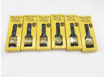 (137) LOT OF SIX 'MISS CHIQUITA BANANA' NEW YORK YANKEES GAME PROMO WRISTWATCHES IN BOXES