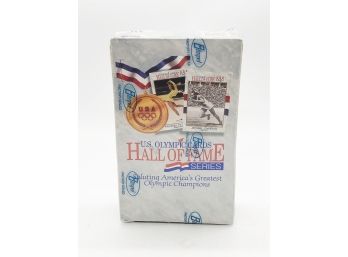 (128) U.S. OLYMPIC HALL OF FAME CARDS - IMPEL - FACTORY SEALED - MARK SPITZ , HOCKEY