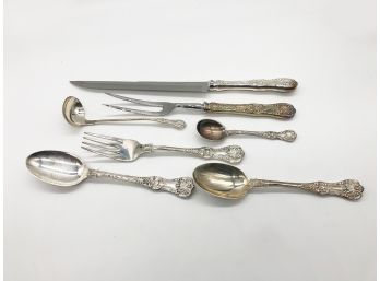 (151) TIFFANY STERLING SILVER FLATWARE EXTRR SERVING PIECES 'ENGLISH KING' PATTERN - NEVER USED