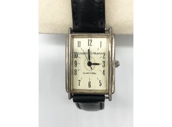 (128) Vintage Johnston And Murphy Limited Edition Quartz Wristwatch-preowned-needs Battery