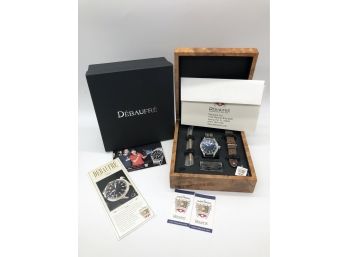 (4) DEBAUFRE LIMITED EDITION 145/200-NAV B-UHR SWISS AUTOMATIC-ALL PAPERWORK AND BOX