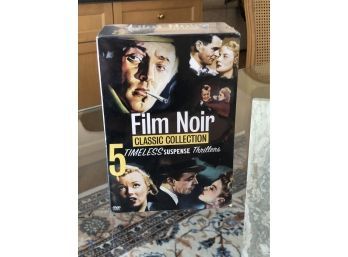 (127) FILM NOIR CLASSIC COLLECTION - SEALED SET OF FIVE DVD'S - SUSPENSE THRILLERS