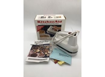 (49) KITCHENAID FIVE SPEED HAND MIXER - COMPLETE WITH BOX - LOOKS NEVER OR GENTLY USED