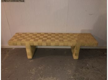(B1) HARVEY PROBBER WOVEN BENCH - MATCHES HEADBOARD IN SEPARATE LISTING - 63' BY 16'