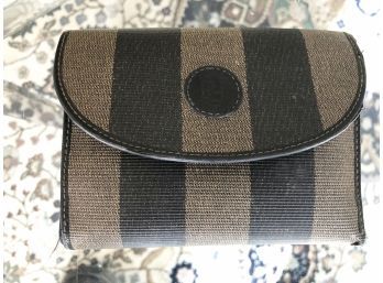 (121) VINTAGE FENDI WALLET - STRIPED - SHOWS SOME WEAR, SEE PICS