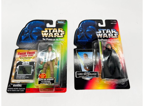 A-15- LOT OF TWO Star Wars  ACTION FIGURES - BESPIN & JEDI KNIGHT LUKE SKYWALKER IN UNOPENED PACKAGES