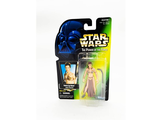 A-14- 1997 HASBRO PRINCESS LEIA ORGANA ACTION FIGURE - Star Wars - AS JABBA'S PRISONER- UNOPENED PACKAGE