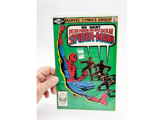 (132) VINTAGE 'SPIDER MAN' COMIC BOOK-DATED 1981 #59