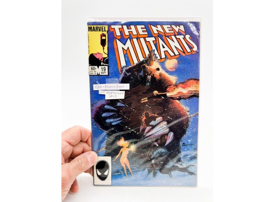 (124) VINTAGE 'THE NEW MUTANTS' COMIC BOOK 1984 DEMON BEAR 1ST APPEARANCE #19