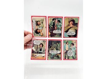A-74- ORIGINAL 1976 'WELCOME BACK KOTTER' COLLECTOR CARD LOT OF 6
