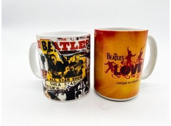 A-60- TWO COLLECTIBLE BEATLES MUGS - LOVE & ANTHOLOGY