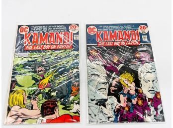 (146) LOT OF 2 VINTAGE 'KAMANDI' COMIC BOOKS-DATED 1973 #'S 8 AND 10