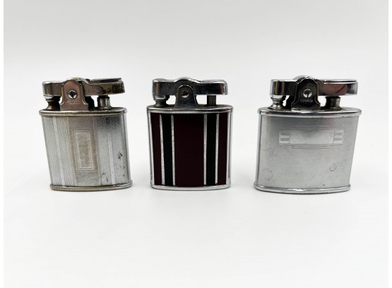 (145) Lot Of 3 Vintage 'ronson' Lighters-standard, Delight & Princess-do Not Work