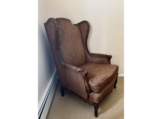 LOVELY, CLEAN VINTAGE WING BACK ARMCHAIR - 44' HIGH BY 27' WIDE