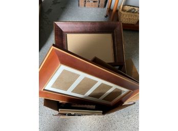 BIG BOX OF MULTI SIZE PICTURE FRAMES - MOSTLY POTTERY BARN - 8X10, 5X7 & LARGER
