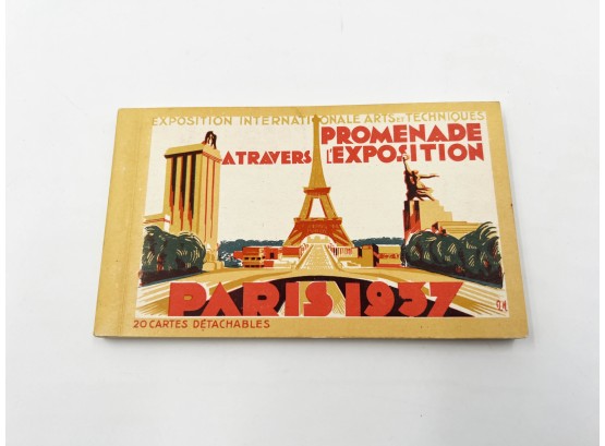 (LOT 35) VINTAGE EXPOSITIONALE ARTS ET TECHNIQUES-PARIS 1937-20 DETACHABLE POST CARDS