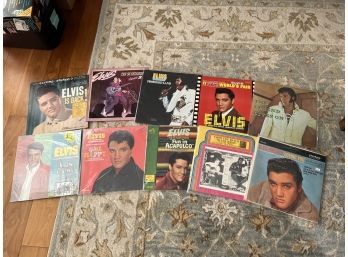 (LOT 69) LOT OF 10 VINTAGE ELVIS LP ALBUMS-ALL UNTESTED