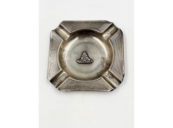 (LOT 23) VINTAGE STERLING SILVER ASHTRAY-CS&G-MANCHESTER-STERLING-ASSEY OFFICE OF BIRMINGHAM