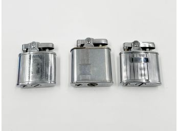 (lOT 94) LOT OF 3 VINTAGE LIGHTERS-RONSON STANDARD, RONSON WHIRLWIND AND OMEGA SUPERLIGHTER-ALL UNTESTED