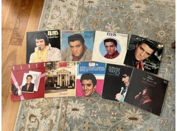 (LOT 66) LOT OF 9 ELVIS ALBUMS W/A TOTAL OF 10 LP RECORDS-ALL UNTESTED