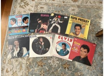 (LOT 67) LOT OF 8 ELVIS ALBUMS W/A TOTAL OF 10 LP RECORDS-ALL UNTESTED