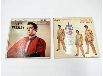 (LOT 121) LOT OF 2 EPA 'ELVIS VINYL'S-'A TOUCH OF GOLD EPA 5141 & 'JUST FOR YOU' EPA 4041-UNTESTED