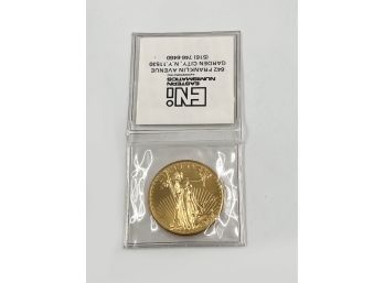 (lOT 147) VINTAGE UNCIRCULATED US 1990 $50 GOLD COIN-1 OZ GOLD